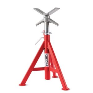 V-Head Low Pipe Stand, 20" to 38" Adjustable Height